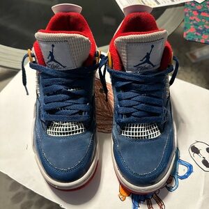 AIR JORDAN Kids Sneakers - Blue, Red, White